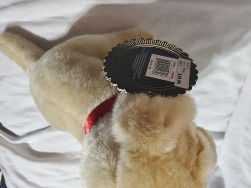 Fao Schwartz realistischer Golden Retriever gelber Labrador Welpe Hund Plüsch 14 Zoll Neu mit Etikett - Bild 10 von 10