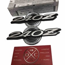 Genuine Oem 1970-73 Datsun 240z C-pillar Emblem Badge Set S30 Nissan Fairlady Z Genuine Oem 1970-73 Datsun 240z C-pillar Emblem Badge Set S30 Nissan Fairlady Z