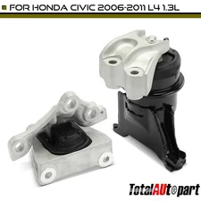 2x Engine Motor & Transmission Mount for Honda Civic 2006-2011 1.3L EV-GAS(FHEV)