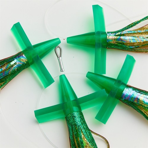 OCEAN CAT Saltwater Trolling Lure Bag Teaser Chain Fishing Lure FullyRigged Hook - Picture 65 of 137