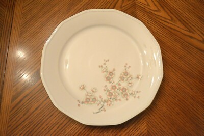 Vtg KAHLA Peach Floral Branch Round Multi-Sided Serving Platter 12'' Made in GDR