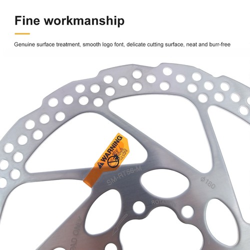 Shimano SM-RT56-S/M Disc Brake Rotor 160mm 180mm Deore 6 Bolts 1/2Pcs-OE - Picture 3 of 7