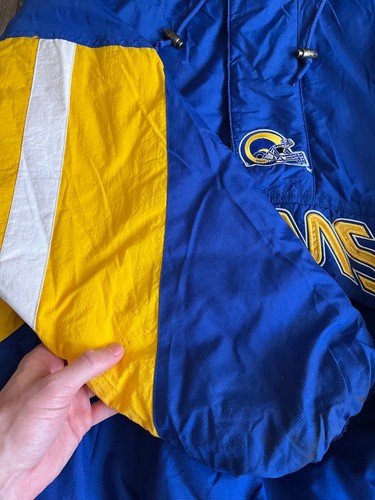Vintage 90s Starter Los Angeles Rams Puffer Anorak Pro Line NFL Jacket XXL - Picture 23 of 24