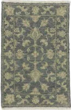 2X3 ft Transitional Floral Wool Rug Oriental Entryway Bathroom Bedroom Carpet