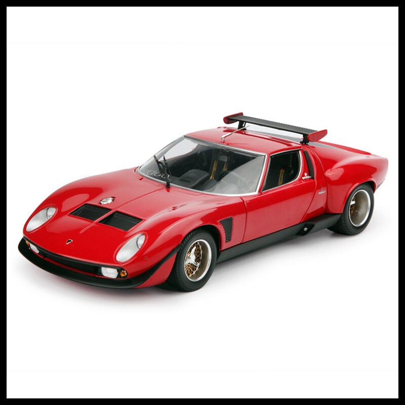 KYOSHO 1:18 Lamborghini Miura SVR Red/Black Diecast Car KYOSHO 1:18 Lamborghini Miura SVR Red/Black Diecast Car