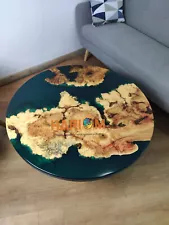 Custom TO Made Green Epoxy Resin Table Top Loved Ones Gifts Home Decor Table Top