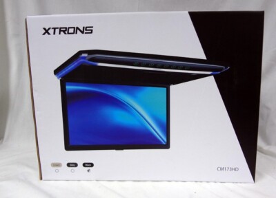XTRONS CM173HD Black 17.3'' Overhead Roof Mounted Car Video Player TV Monitor