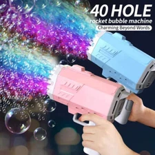 40-Hole Handheld Bubble Gun
