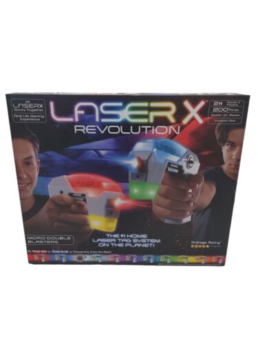 Laser X Revolution Micro Double Blaster 2 Player Set New In Box!!