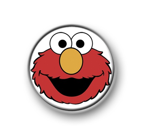 ELMO / 1” / 25mm pin button / badge / Sesame Street / muppets / Jim Henson - Photo 1/1