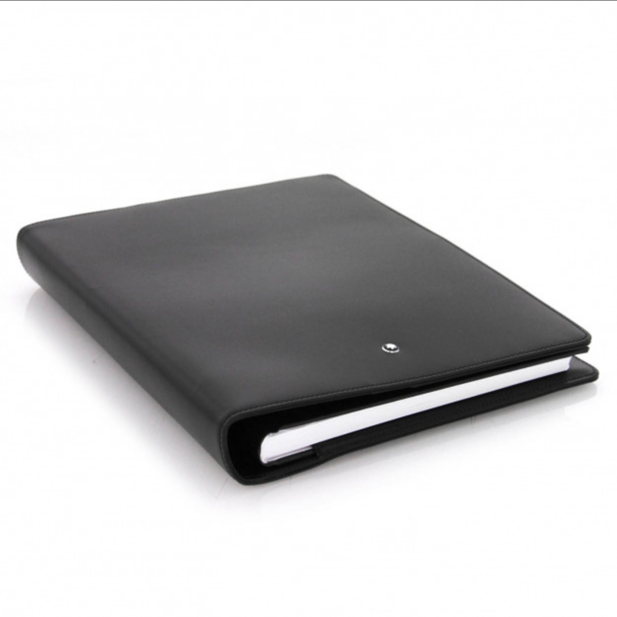 Montblanc Meisterstuck Black Leather Medium Notebook Notepad 