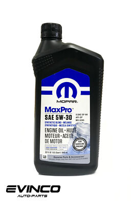 Mopar Maxpro 5W30 Synthetic Blend Motor Oil & Oil filter 97-07