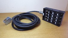 Serpiente de cable profesional de 8 canales y 12 pies con caja Carvin SNK 8X y enchufe EDAC ¡Como nuevo!