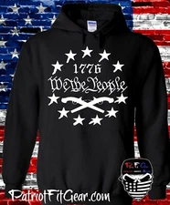Hoodie,We The People,1776,Gun Rights,Don't Tread On Me,Molon Labe,Custom t-shirt