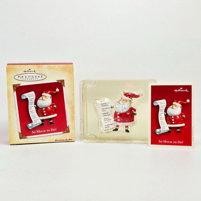 2004 Hallmark Keepsake Ornament So Much To Do! With Memory Card Handcrafted