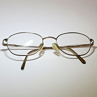 Pure Titanium No Nickel Allergy Men's Eyeglass Frames Gold VM6540 52-20-140