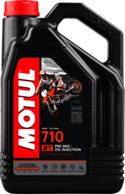 MOTUL 710 2T Motoröl 4 Liter 2-Takt Öl ESTER JASO FD API TC Mischöl
