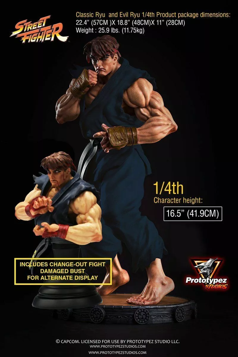 Street Fighter Classic Ryu 1/6 Scale Statue by PrototypeZ Studios