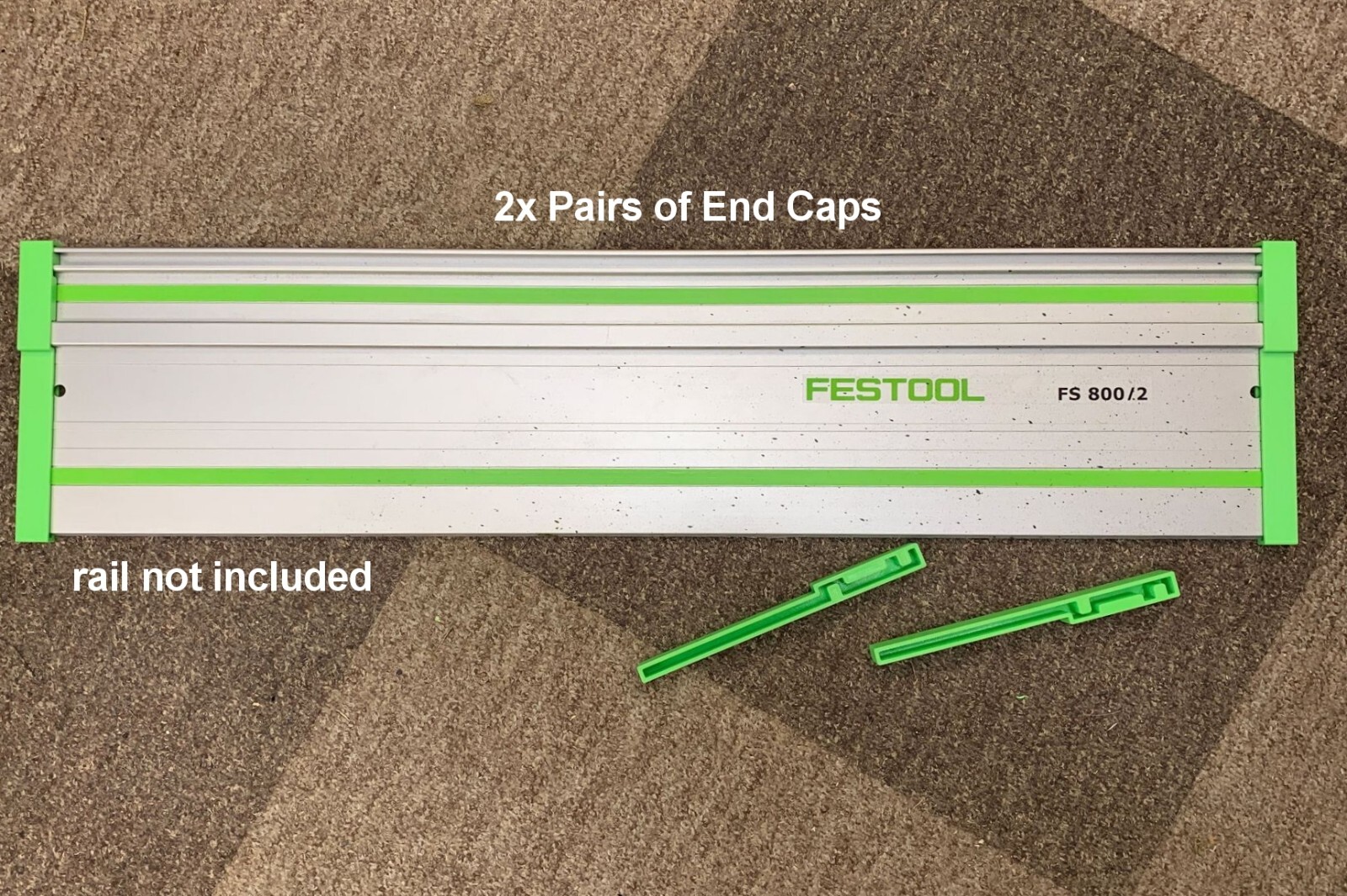 2x PAIR Festool Track Rail Saw End Caps Stop Protector builder ...