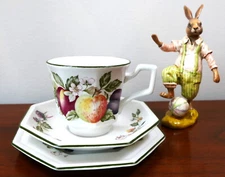 New! Fresh Fruit by Johnson Brothers 1 Teacup 1 Saucer 1 Butter Plate 