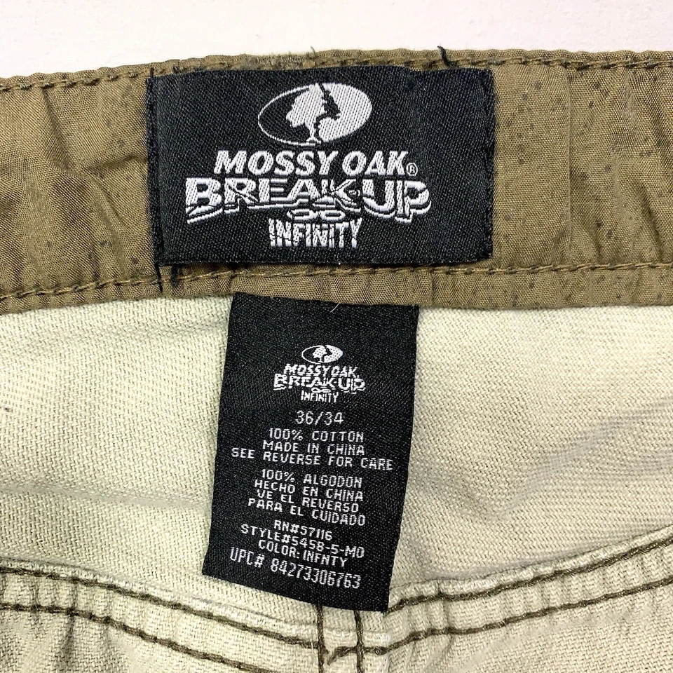 Mossy Oak Jeans Mens 35x31 Break Up Infinity Belt Loop 5 Pocket Jeans Tag 36x34 - Image 3 of 4