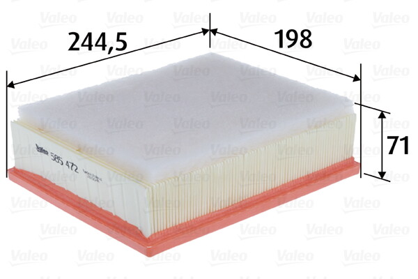 Valeo Luftfilter Filtereinsatz FüR Land Rover Defender Station Wagon 2.2 TD4-image