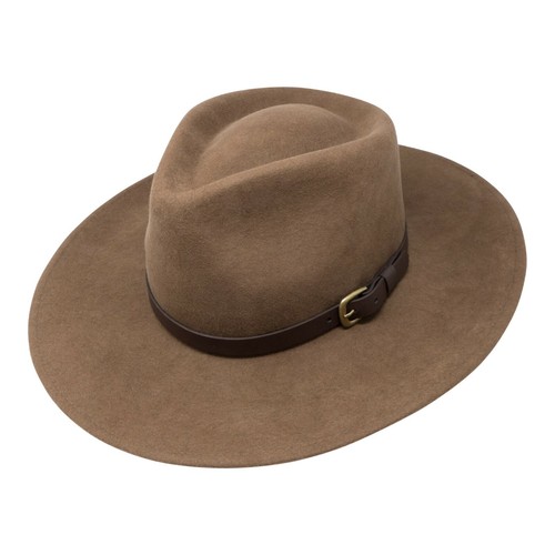 Premium Fedora Felt Hat Australian Cowboy Wide Brim Brimmed Felt Hat Crushable - 第 12/15 張圖片