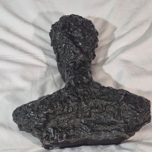 AUSTIN PRODUCTIONS BRUTALIST BUST BRONZE (Alberto Giacometti?) 14" AND 22 POUNDS - Picture 7 of 12