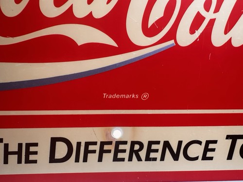 Insegna Coca Cola Vintage Riciclo 13x18,5” Decorazione Plastica Rara Pubblicità Coca Cola Riciclata Usato in Ottime Condizioni - Foto 4 di 12