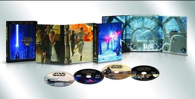 New-2016 -3D Star Wars: The Force Awakens Blu-ray 3D/Blu-ray/DVD/Digital HD Set