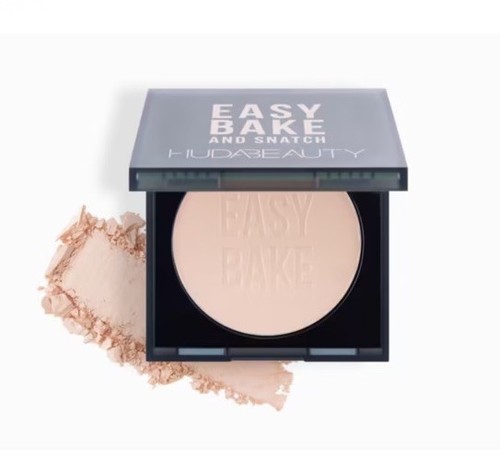 Huda Beauty Easy Bake and Snatch pressato schiarente set polvere torta di pesca - Foto 1 di 6