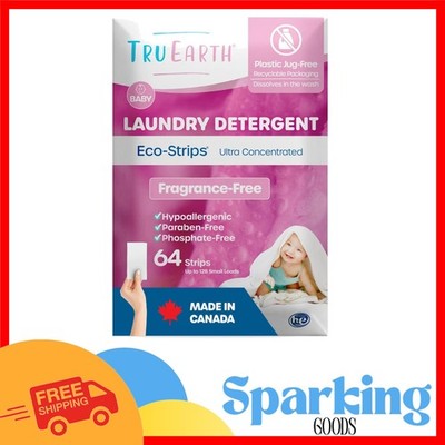 64 Count Hypoallergenic Baby Wash Strips - Gentle & Effective for Delicate Skin