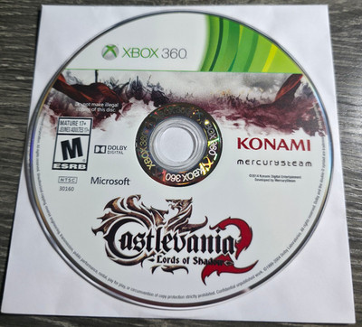 Castlevania: Lords of Shadow 2 (Microsoft Xbox 360, 2014) Disc Only TESTED