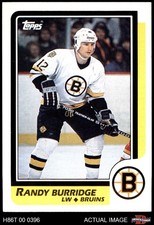 1986 Topps #70 Randy Burridge Bruins RC 8 - NM/MT