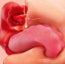 Sucking Vibrator Oral Clit Licking Tongue G-Spot Dildo Sex Toys For Women Nipple
