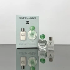 Giorgio Armani 2pc MINI Set 5ml Acqua Di Giogia Women EDP + 5ml Acqua Di Gio Men