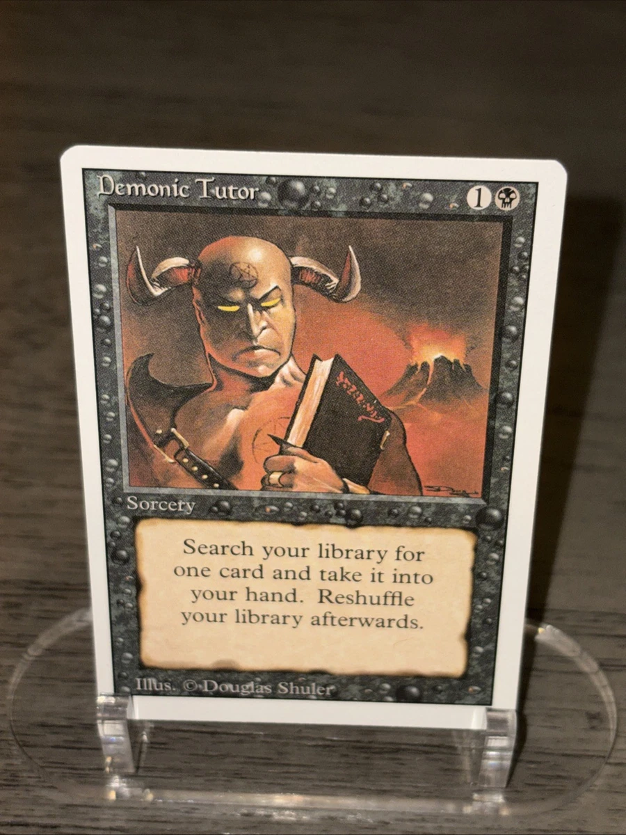 Demonic Tutor Magic: The Gathering Near Mint or Better Uncommon