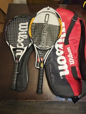WILSON K FACTOR ZERO AROPHITE BLACK K ZEN TENNIS RACQUETS 4 3/8" GRIP W/BAG