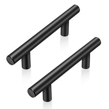 30 Pack 5 Inch Cabinet Handles Matte Black Cabinet Pulls Stainless Steel Draw...