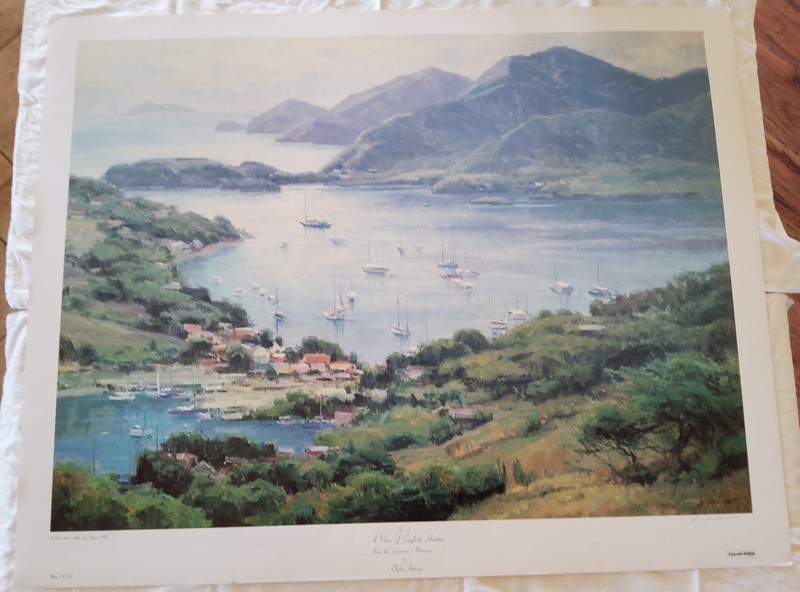 Clyde Aspevig Print "A View Of English Harbor From The Governor's Mansion" #527