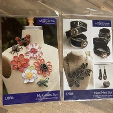 Garden Zips LOT Craft flowers butterfly zippers Indygo Junction Zipper Jewelry