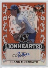 2021 Leaf Valiant Lionhearted Orange 32/99 Frank Mozzicato #LH-FM1 Auto 12l4
