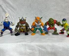 Vintage TMNT Action Figure Lot Usagi Viking Don Muckman Mondo Gecko Triceraton