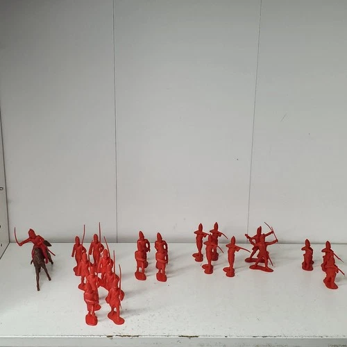 Marx Revolutionary War Sons of Liberty Redcoat 21 Soldiers 1 Horse w/ Rider Lot