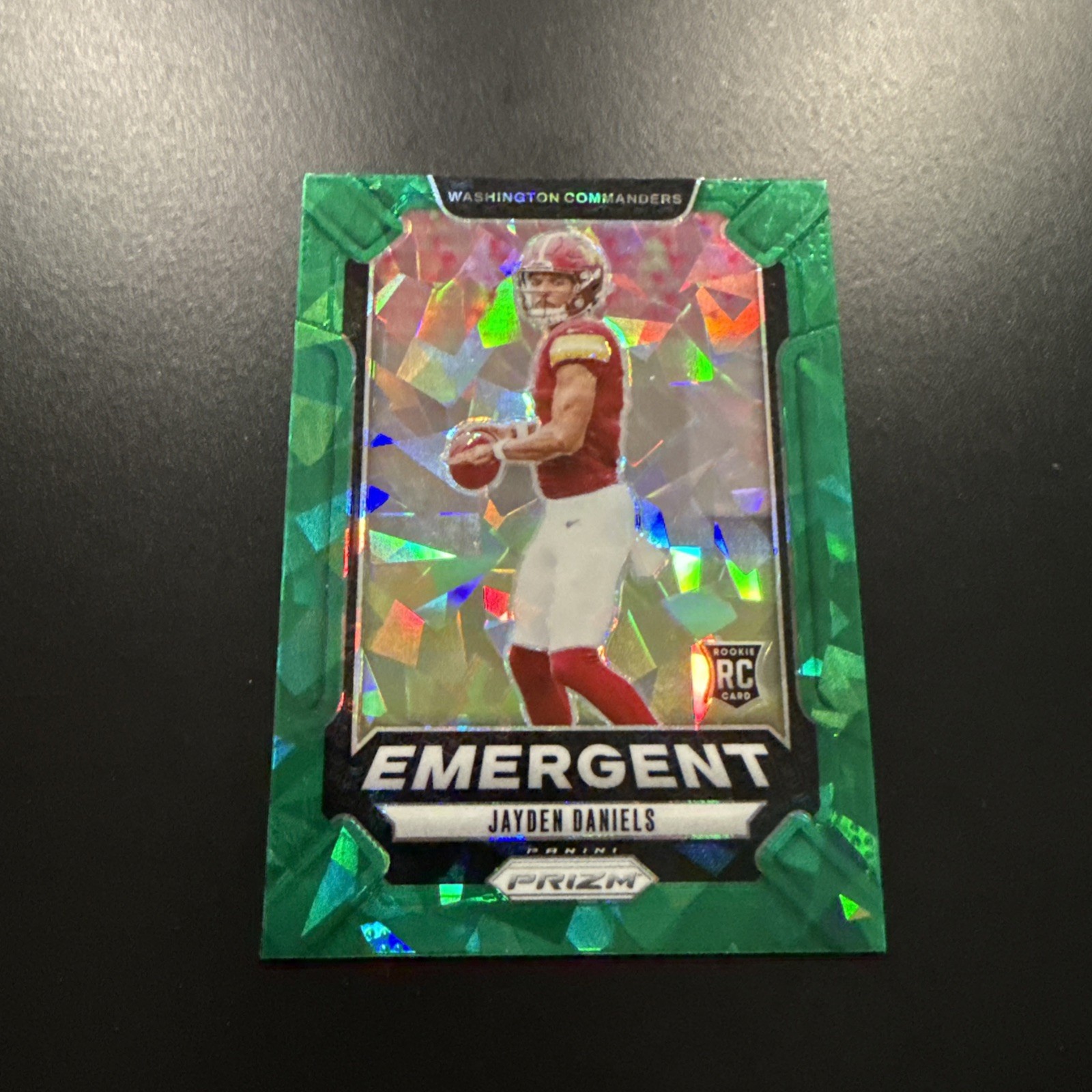 2024 Panini Prizm Emergent Jayden Daniels Green Ice #2