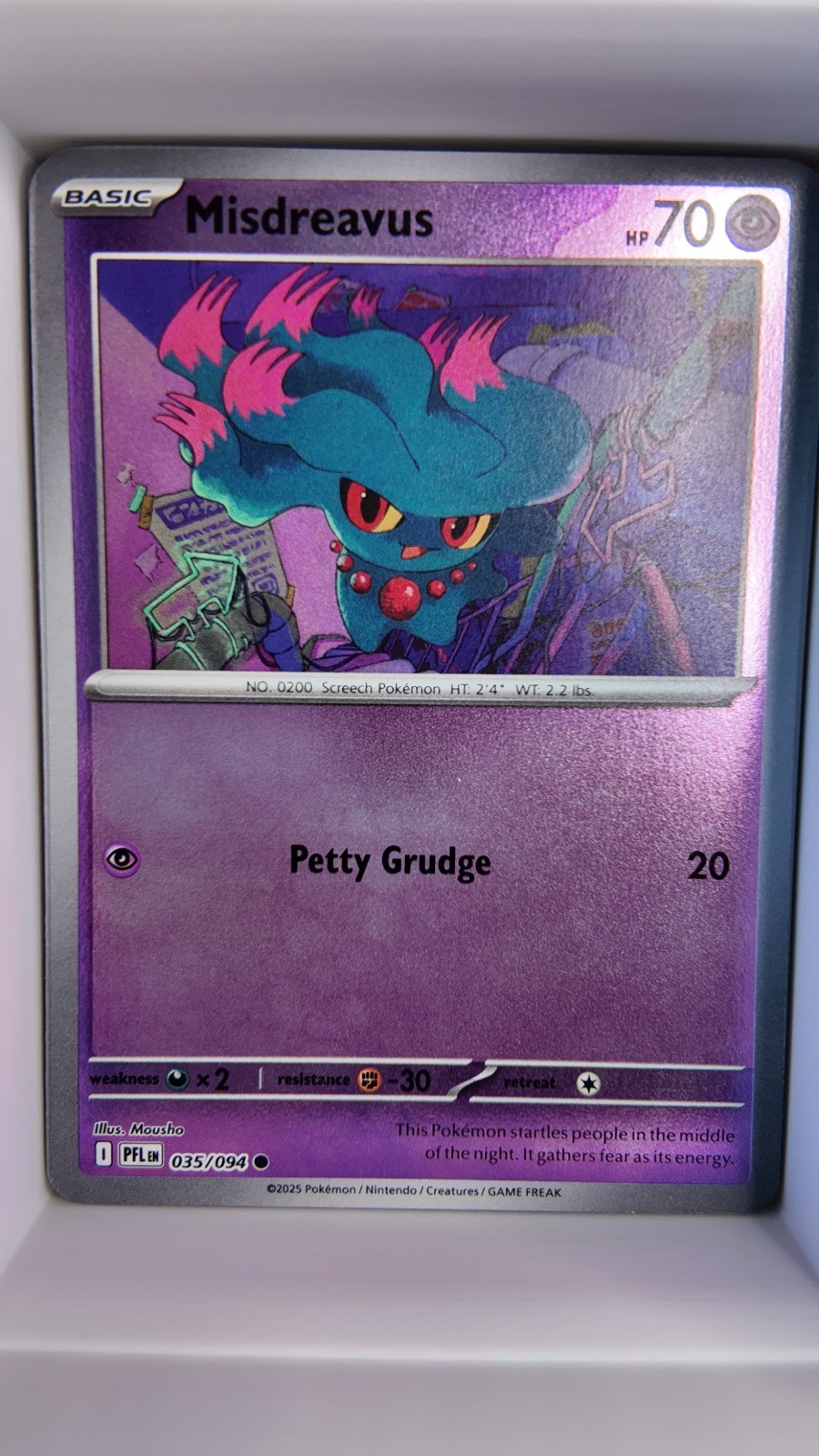 Misdreavus 035/094 Reverse Holo POKEMON ME02: Phantasmal Flames ENG LP