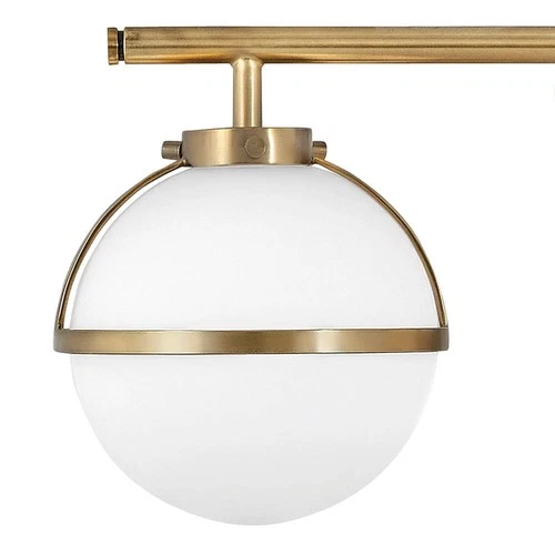 Hinkley Hollis 24" Wide Heritage Brass 3-Light LED Globe Bath Light - Picture 4 of 7