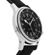 Longines Legend Diver Date Steel Auto 42mm Black Dial Watch L3.774.4.50.0 3