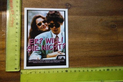 Alte Filmplakatkarte Kino Film ER? WILL! SIE NICHT? Dexter Fletcher Ione Skye