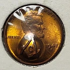 1947D Lincoln Cent with Freemason Masonic Punch